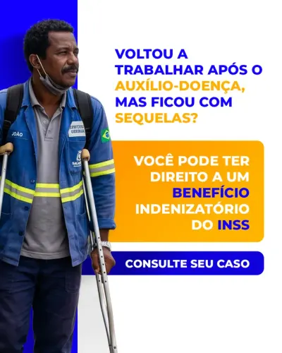 Criativo: Benefício indenizatório do INSS depois do auxílio-doença
